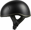 HIGHWAY 21 .357 SOLID HALF HELMET MATTE BLACK MD 77-1101M