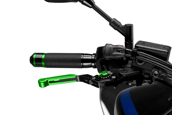 PUIG LEVER BRAKE GREEEN EXTENDABLE/FOLDABLE 14VNV