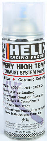 HELIX VERY HIGH TEMP EXHAUST SYSTEM PAINT SATIN CLEAN 11OZ 165-1150