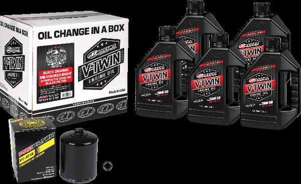 MAXIMA V-TWIN QUICK CHANGE KIT SYN M8 BLACK FILTER 90-129015PB