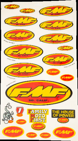 FMF ASSORTED STICKER SHEET 014800