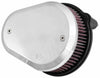 K&N STREET METAL INTAKE FLARE MIRROR FINISH RK-3947