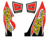 PRO CIRCUIT TI-6 WRAP/END CAP DECAL YZ250F REPLACEMENT MUFFLER STICKERS DC14TI6-YZ250F