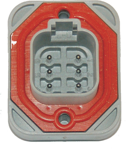 NAMZ CUSTOM CYCLE PRODUCTS DEUTSCH DT SERIES 6-PIN HEADER DTH-06