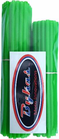 BYKAS SPOKE WRAPS NEON GREEN 72/PK 21