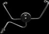 GOODRIDGE FRONT BRAKE SPIDER WIDEGLIDE CHROME -3AN FITTINGS PFTEEW