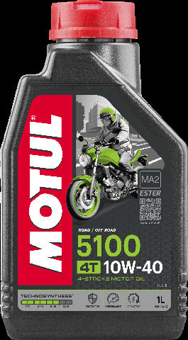 MOTUL 5100 ESTER/SYNTHETIC ENGINE OIL 10W40 1 LT 104066