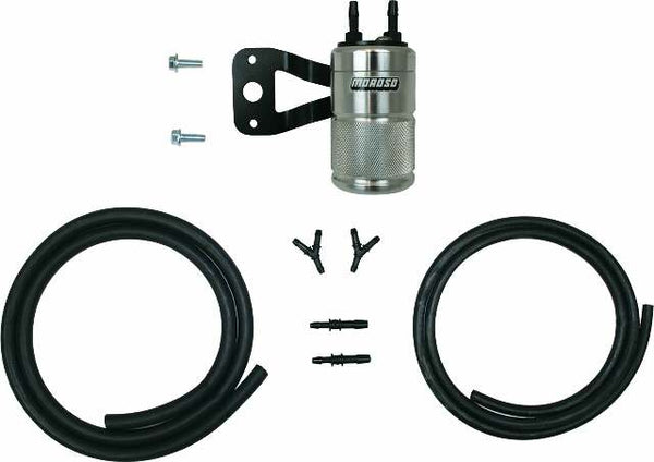 MOROSO AIR OIL SEPARATOR TWIN CAM W/STOCK AIR CLEANER POLISHED 85713