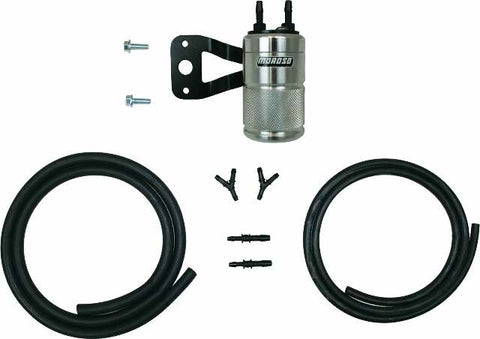 MOROSO AIR OIL SEPARATOR TWIN CAM W/STOCK AIR CLEANER POLISHED 85713