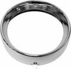 HARDDRIVE FRENCHED HEADLIGHT TRIM RING CHROME 7 TAB STYLE 38-048
