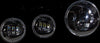HARDDRIVE LED HEADLIGHT/PASSING LAMP SET BLACK 820-0366
