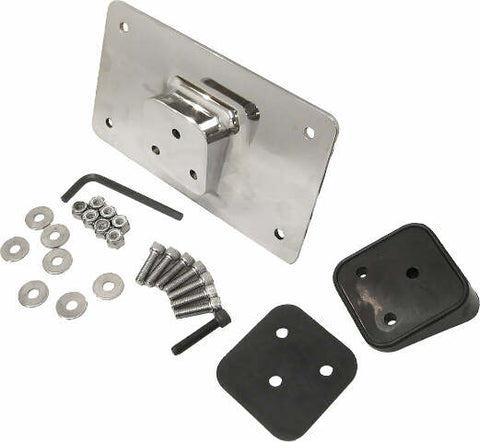 HARDDRIVE LAY DOWN LICENSE PLATE MOUNT FENDER MOUNT CHROME 33-606