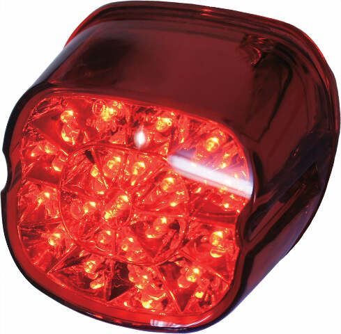 HARDDRIVE LAYDOWN LED TAILLIGHT RED LENS L24-0433DRLED