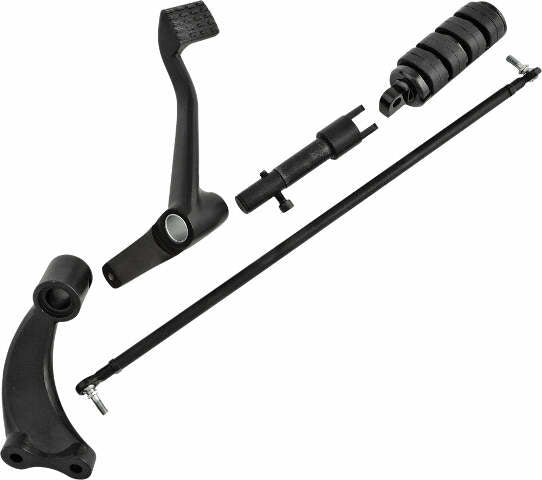 HARDDRIVE FORWARD CONTROL KIT XL 04-13 BLK W/RUBBER BAND PEGS 35-0215MBK