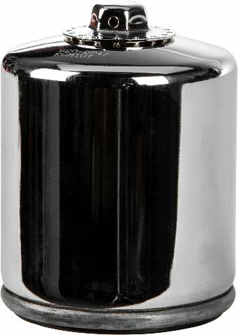 HARDDRIVE HD OIL FILTER CHROME EVO HEAVY DUTY W/HEX PS170CNHD