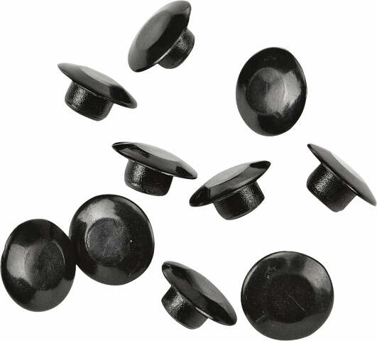 HARDDRIVE HANDLEBAR CLAMP PLUG CAPS CHROME 10/PK 03-0107-10B