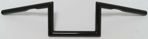 HARDDRIVE Z-BAR ONE INCH DIMPLED 6 INCH GLOSS BLACK 21-228GB