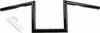 HARDDRIVE Z-BAR ONE INCH DIMPLED 8 INCH GLOSS BLACK 21-231GB