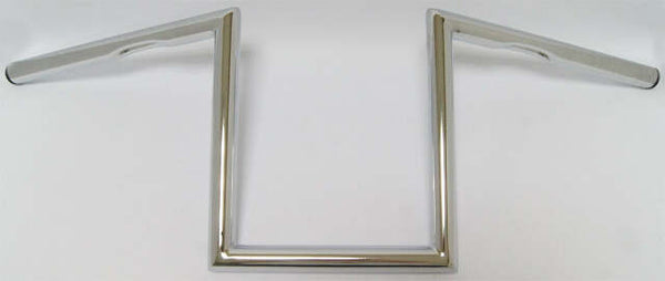 HARDDRIVE Z-BAR ONE INCH DIMPLED 10 INCH CHROME 21-234