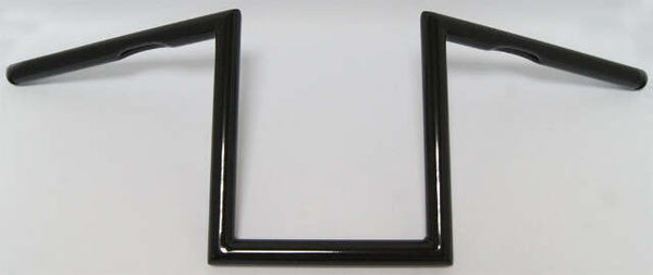 HARDDRIVE Z-BAR ONE INCH DIMPLED 10 INCH GLOSS BLACK 21-234GB