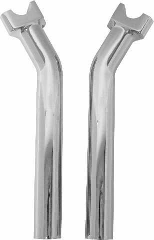 HARDDRIVE H-BAR RISERS ALUMINUM PULLBACK CHROME 9-1/2