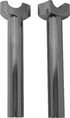 HARDDRIVE H-BAR RISERS ALUMINUM STRAIGHT CHROME 8-1/2