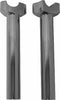 HARDDRIVE H-BAR RISERS ALUMINUM STRAIGHT CHROME 8-1/2