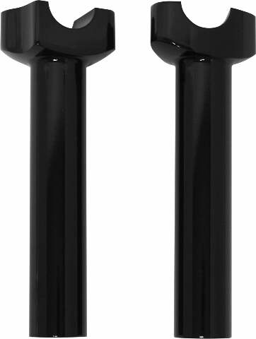 HARDDRIVE H-BAR RISERS ALUMINUM STRAIGHT BLACK 6-1/2