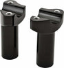 HARDDRIVE H-BAR RISERS ALUM STRAIGHT STRAIGHT BLACK 3.5