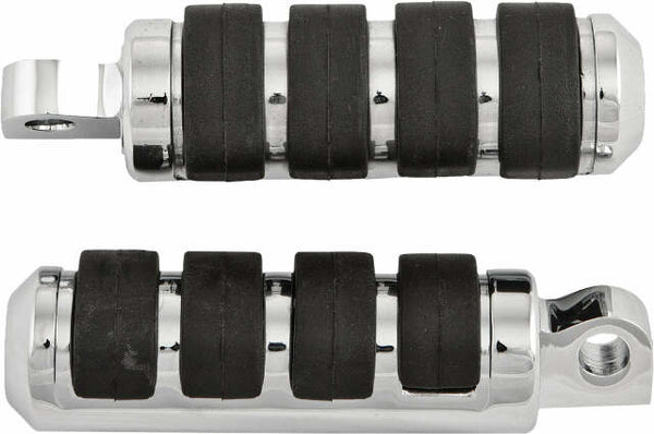 HARDDRIVE PASSENGER FOOTPEGS MALE MOUNT CHROME FX/XL 72-UP 17-0425I