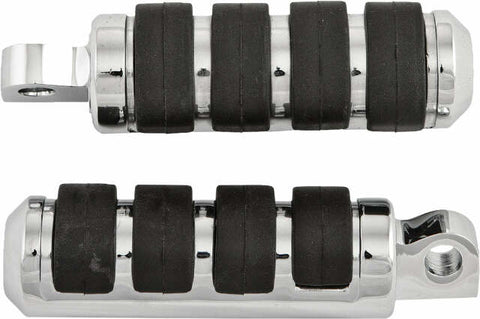 HARDDRIVE PASSENGER FOOTPEGS MALE MOUNT CHROME FX/XL 72-UP 17-0425I