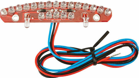 HARDDRIVE LICENSE PLATE FRAME HALF MOON LED ARRAY 28-6041LED-A