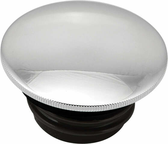 HARDDRIVE GAS CAP SCREW-IN SMOOTH NON-VENTED CHROME `96-20 03-0316A-B