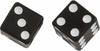 HARDDRIVE VALVE STEM CAPS BLACK DICE W99-6217B(2)