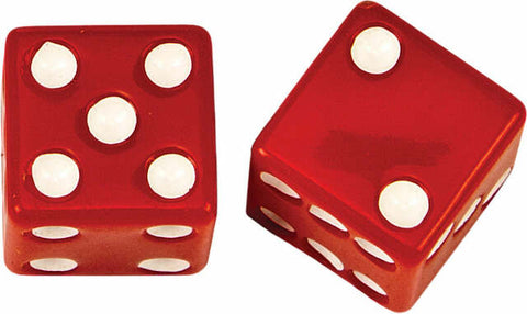 HARDDRIVE VALVE STEM CAPS RED DICE W99-6217R(2)
