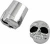 HARDDRIVE VALVE STEM CAPS METAL STEM CHROME SKULL 99-6205