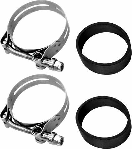 HARDDRIVE HD INTAKE CLAMP SET STAINLESS SHOEVELHEAD/XL L78-85 18-0282S