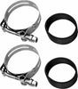 HARDDRIVE HD INTAKE CLAMP SET STAINLESS SHOEVELHEAD/XL L78-85 18-0282S
