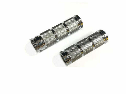 HARDDRIVE GRIP SET RETRO CHROME DUAL CABLE 353006