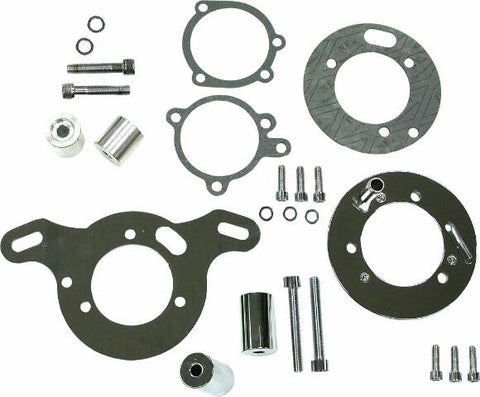 HARDDRIVE CHROME AIRCLEANER ADAPTER S&S TO CV 120284