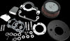 HARDDRIVE M8 ROUND HI PERFORM CHROME A/C AND BREATHER KIT 120428