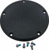 HARDDRIVE 5 HOLE DERBY COVER WRINKLE BLK BIG TWIN 99-16 302701