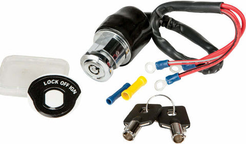 HARDDRIVE ROUND KEY IGNITION 3 POSITION CHROME FXS/FX 85 FXR 84-93 370390