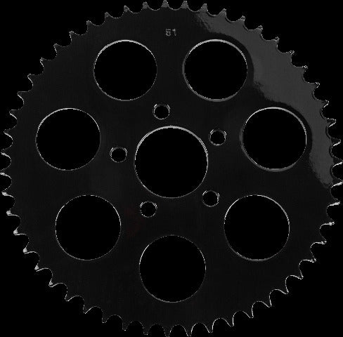 HARDDRIVE GLOSS BLACK REAR SPROCKET 51T BIG TWIN 00-13 201644