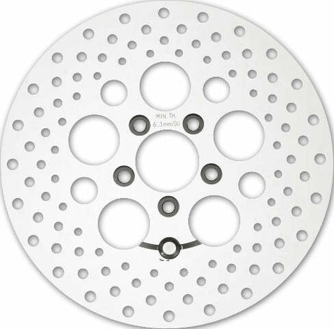 HARDDRIVE SS DRILLED RR ROTOR 11.8 POLISHED TOURING 08-13 11-063