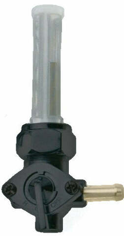 HARDDRIVE BLACK CHROME PETCOCK RIGHT OUT 011404