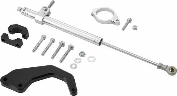 HARDDRIVE STEERING DAMPER 00-08 FLT SILVER 87374