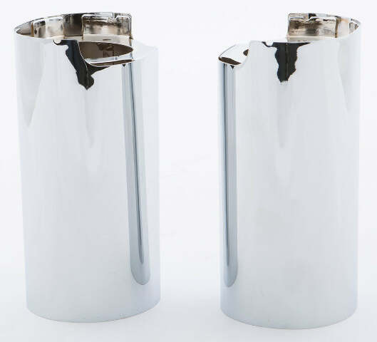HARDDRIVE UPPER FORK TUBE COVERS CHROME TOURING 14-UP 302603