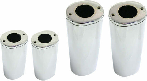 HARDDRIVE UPPER FORK TUBE COVERS CHROME TOURING 84-13 FLST 86-14 301189