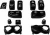 HARDDRIVE SWITCH CAP KIT BLACK `16-UP FLHT/FLTR EXC SE MODELS 370342